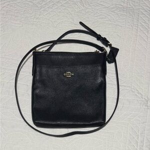 Coach Black Pebbled Leather Crossbody Bag